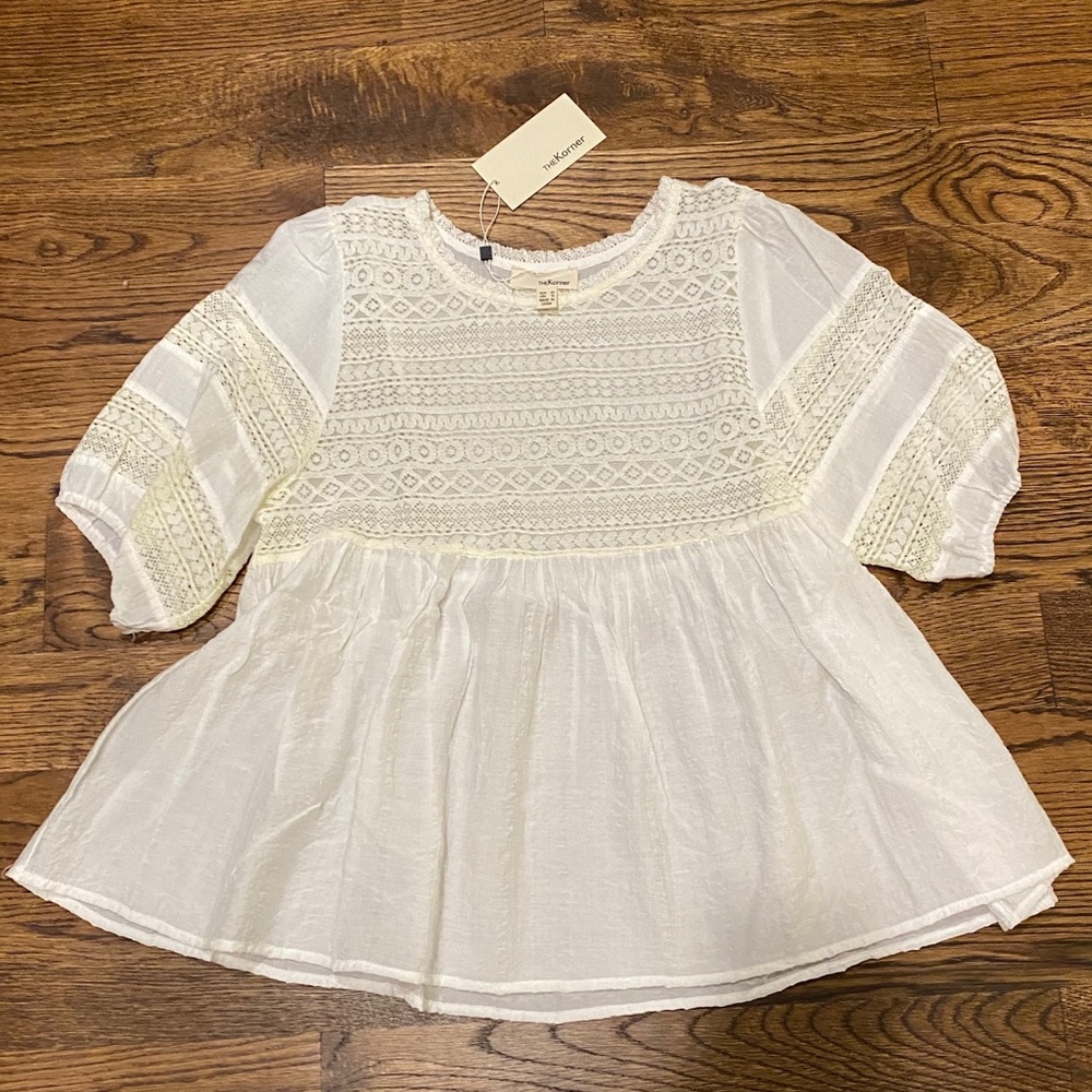 Boutique baby doll, lace top